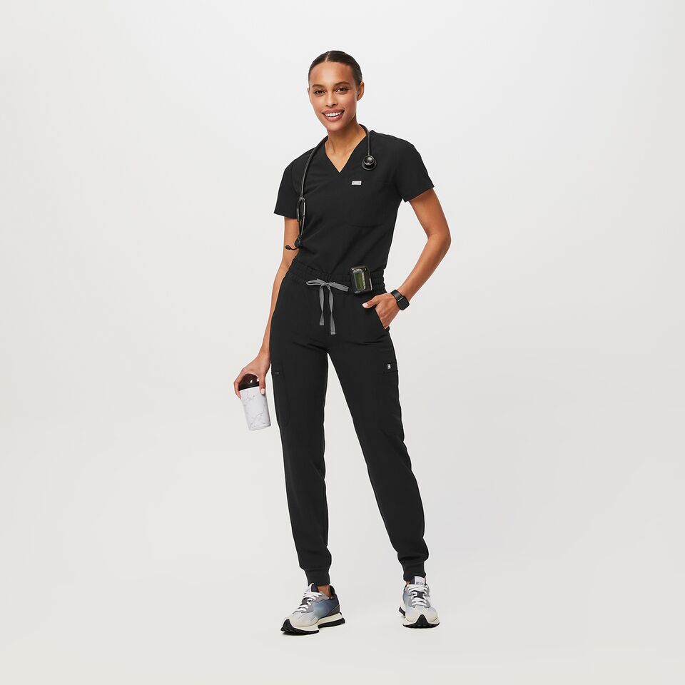 Women’s Uman Relaxed Jogger Scrub Pants Black · FIGS