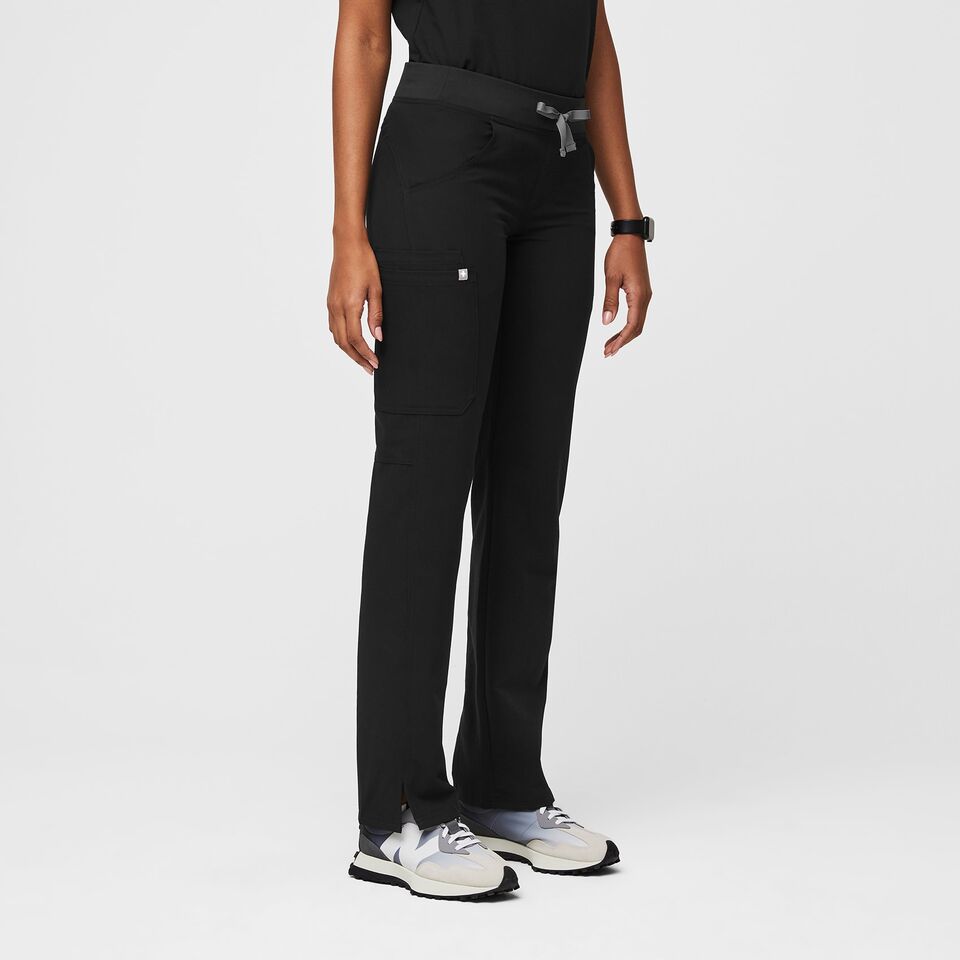 Women's Kade Cargo Scrub Pants - Black 