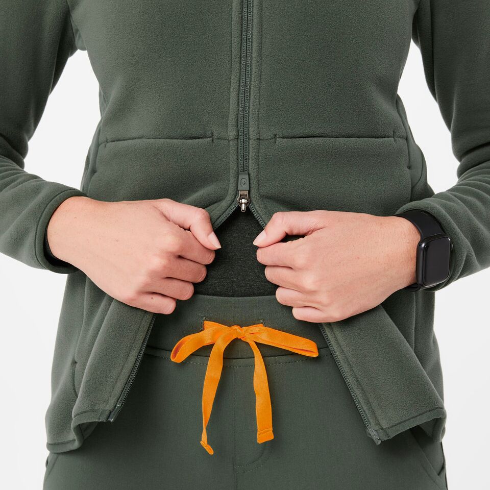 Women's OnShift Fleece Jacket™ Moss · FIGS